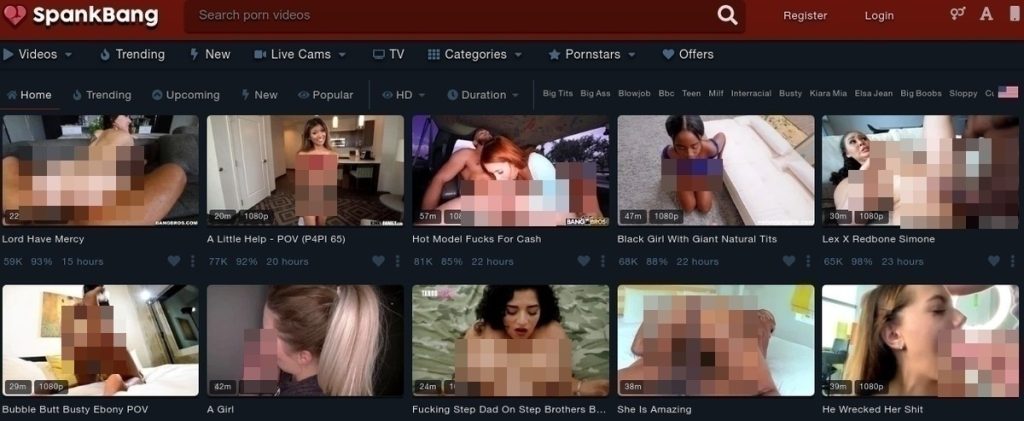 Porn Aggregator Website Example