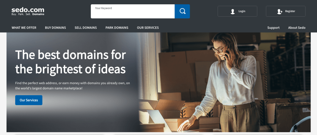 Sedo Premium Domains Marketplaces